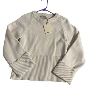 Women's Cream Crewneck Sweater